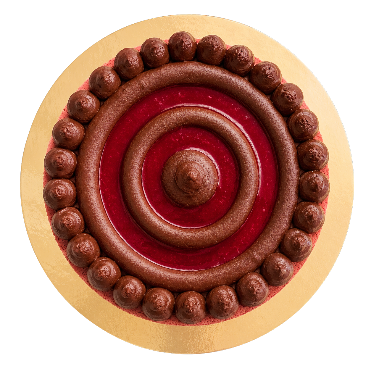 Macaron Cake - Raspberry Dark Chocolate (Dairy Free)