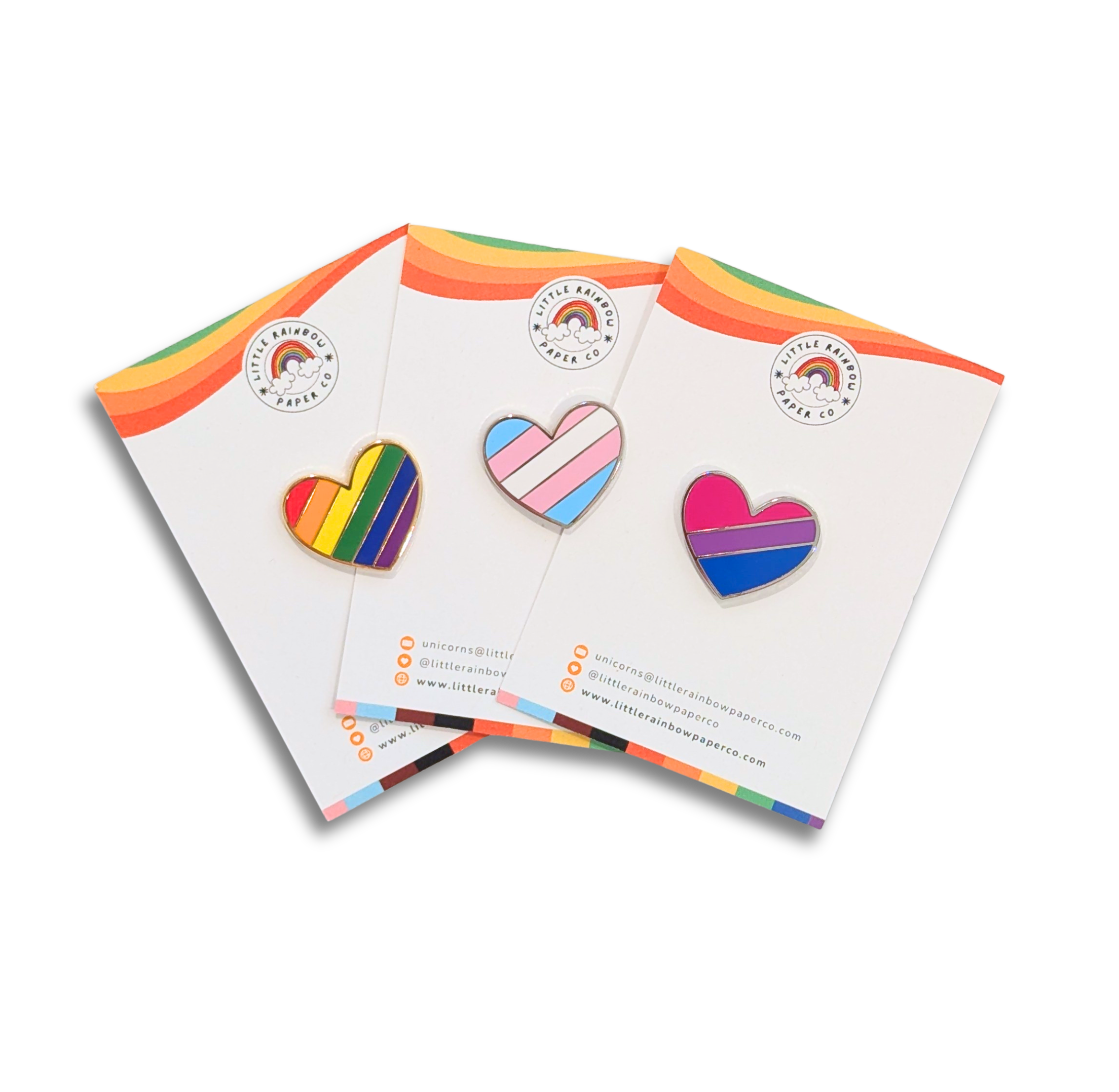 Pride Hearts Pins