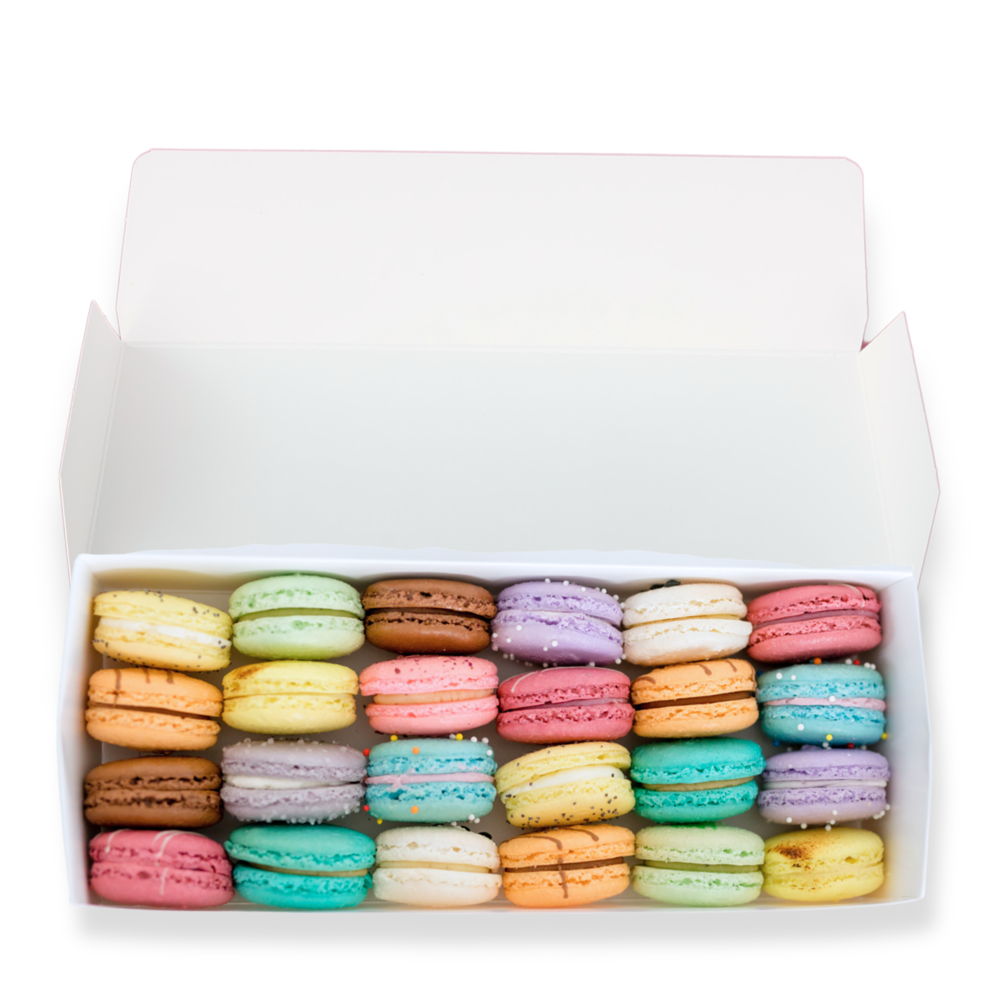 Paper box for 24 macarons