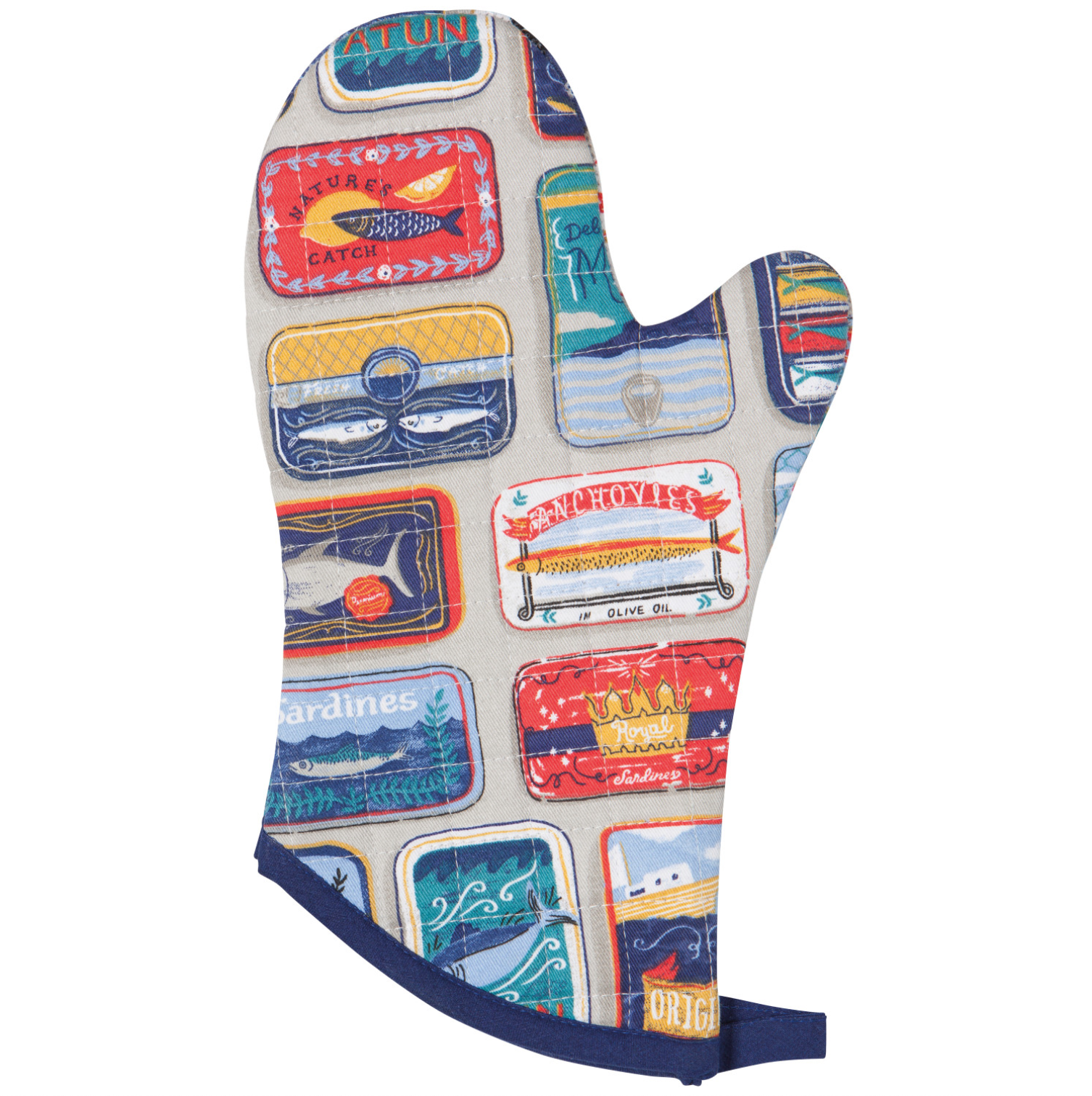 Oven mitt now design sardines
