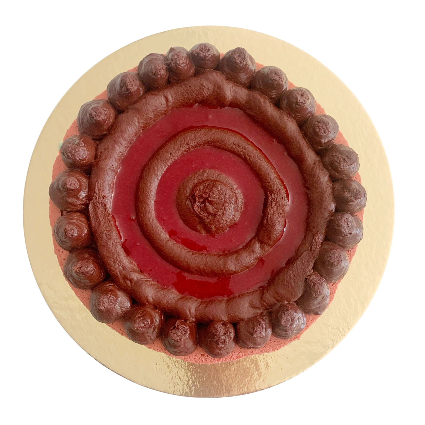 Macaron Cake - Raspberry Dark Chocolate (Dairy Free)