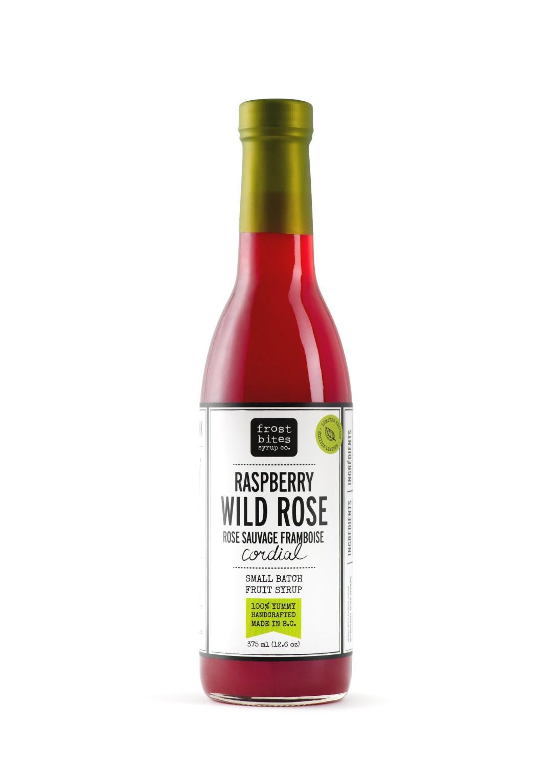 Raspberry Wild ROse Frostbites Syrup