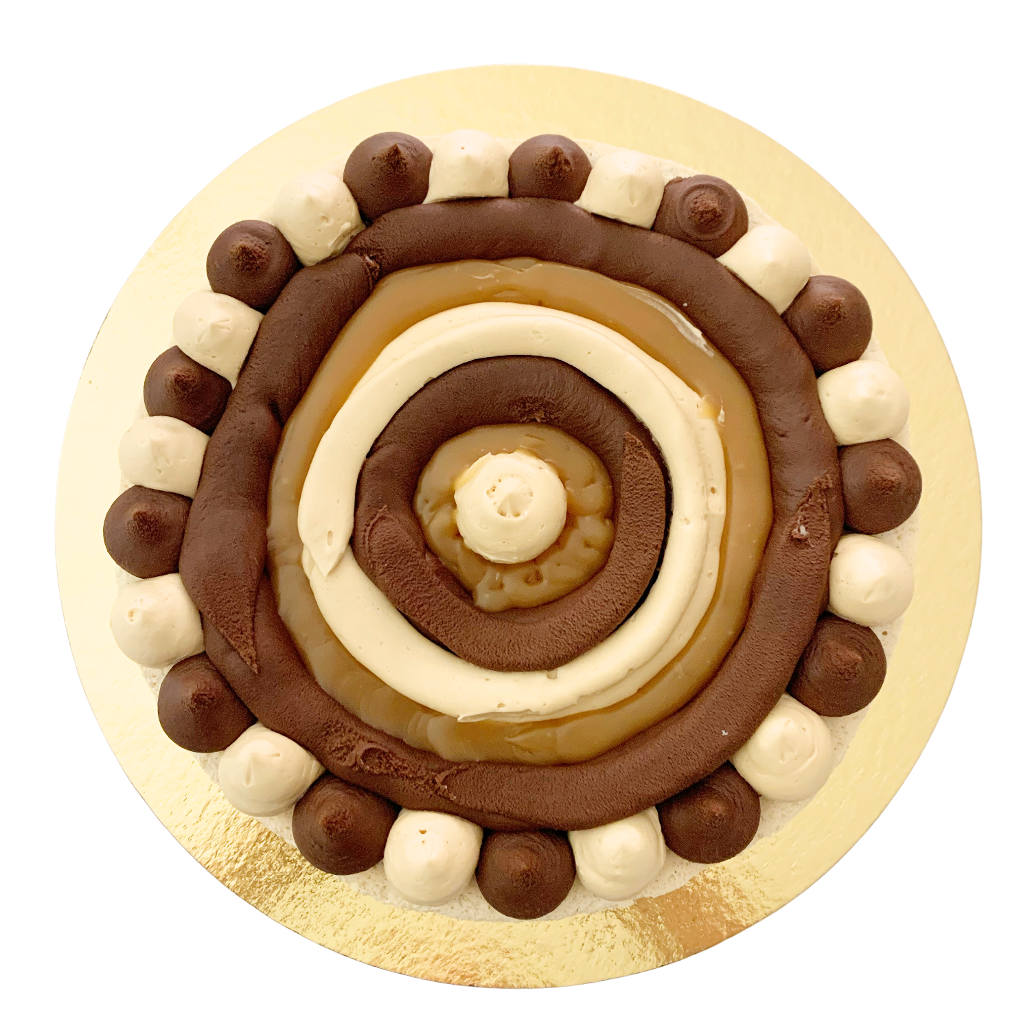 Macaron Cake - Salted Caramel Dark Chocolate