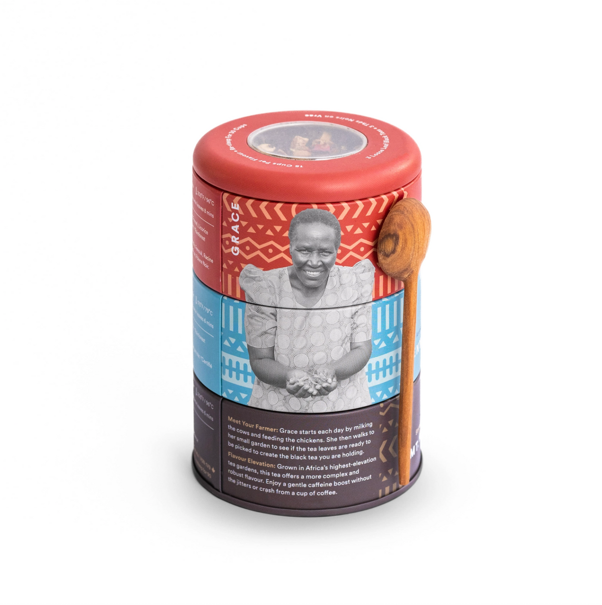 Black Tea Trio Tin & Spoon - JusTea
