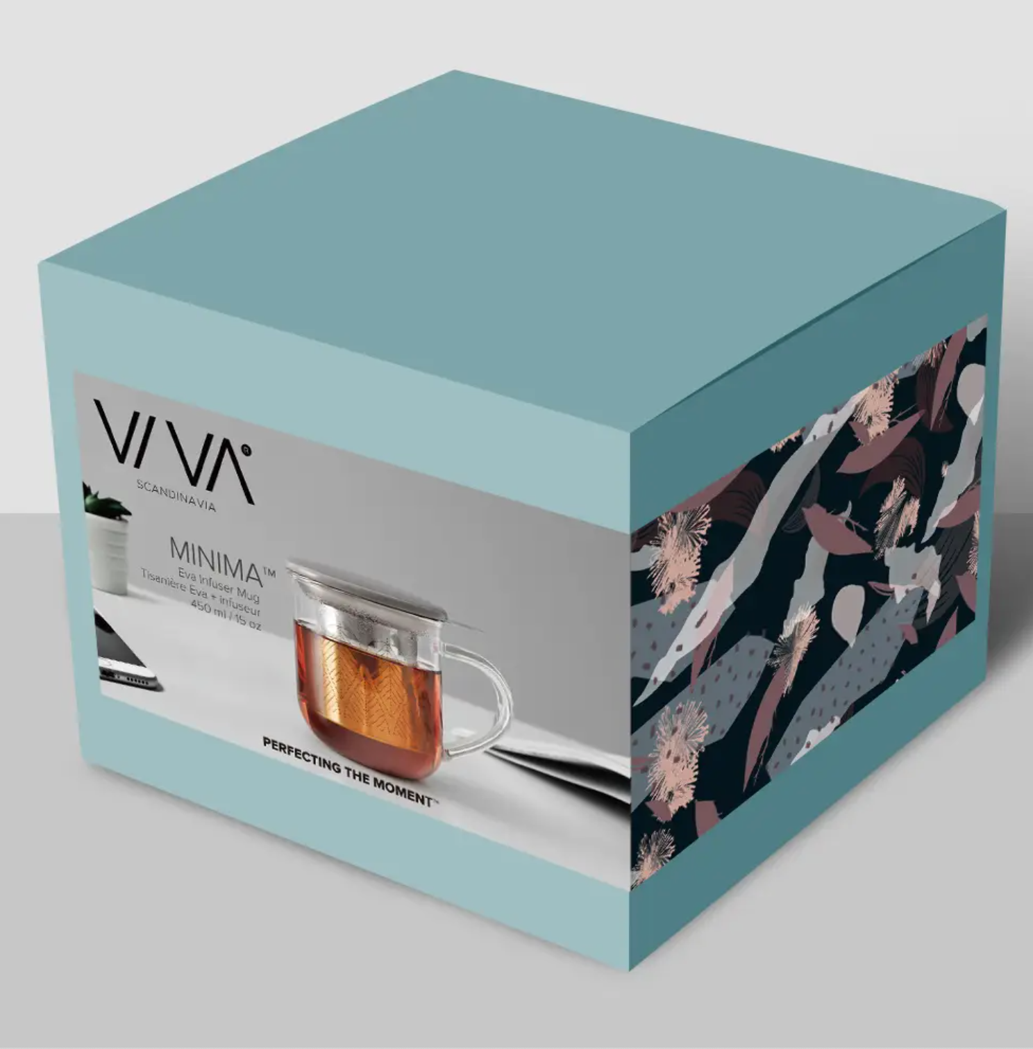 Minima Eva Glass Mug & Porcelain Lid w/ Infuser - VIVA