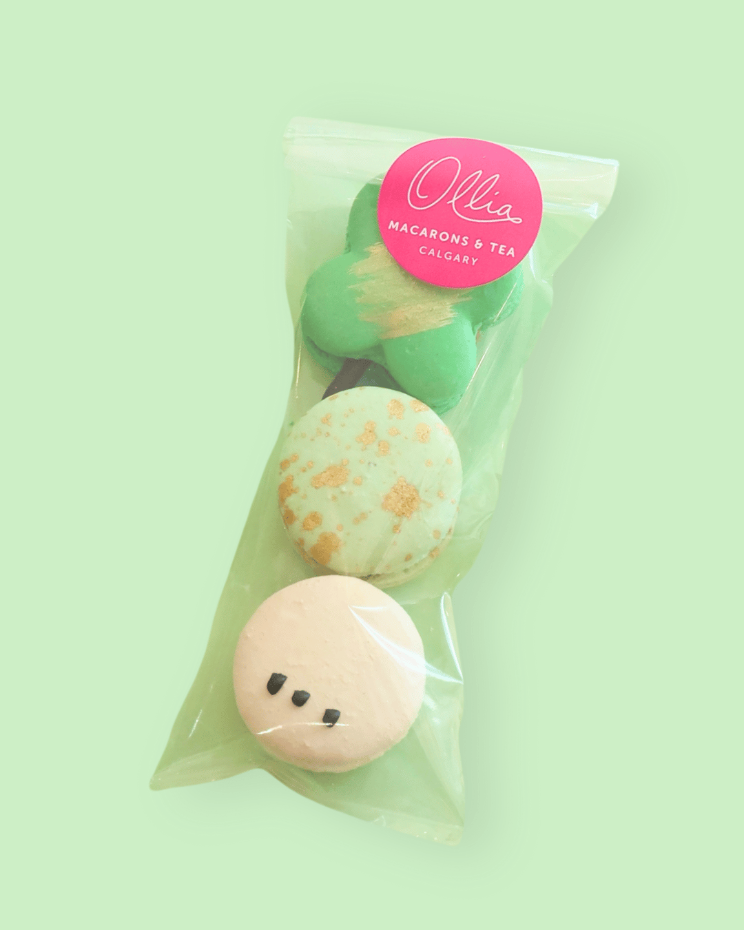 St. Patrick's Day Macaron Trio