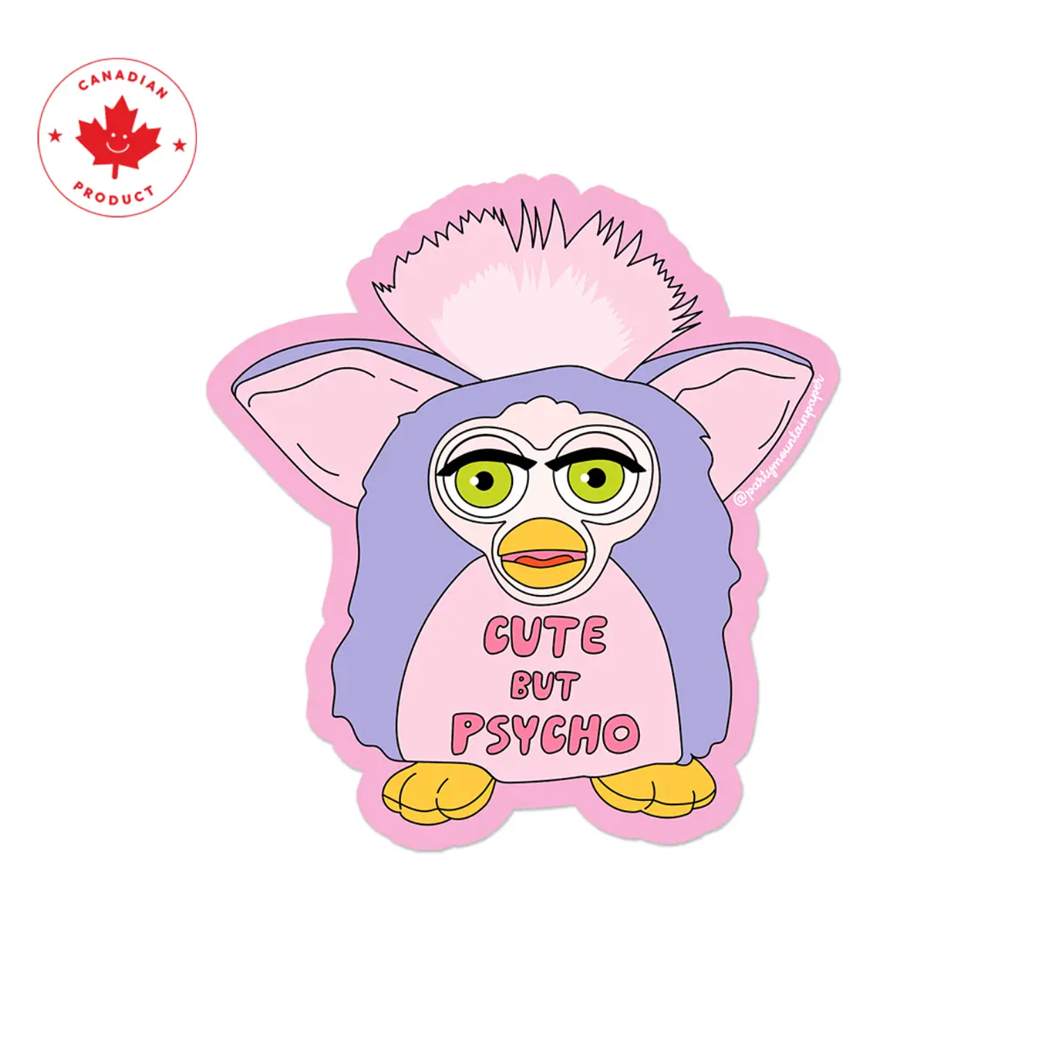 cute but psycho sticker