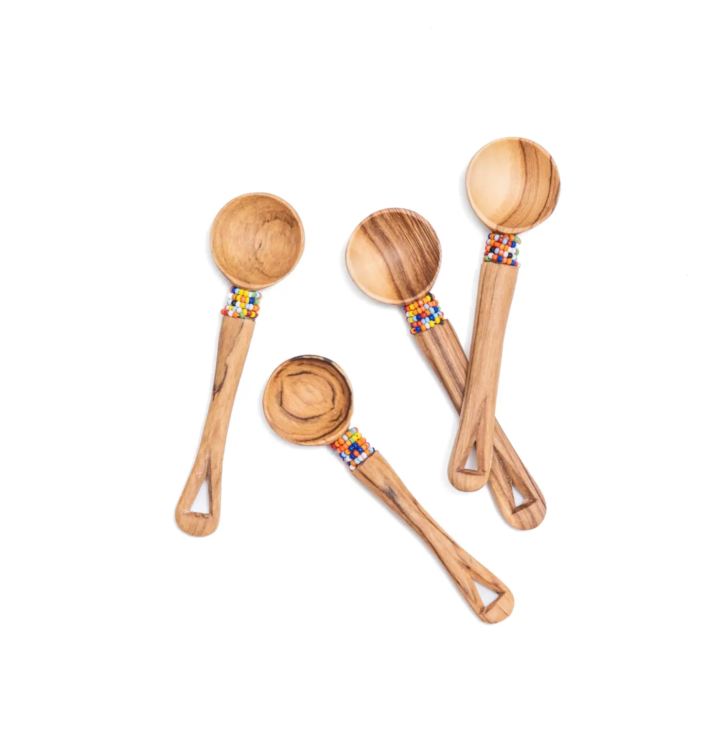 hand carved beaded spoons