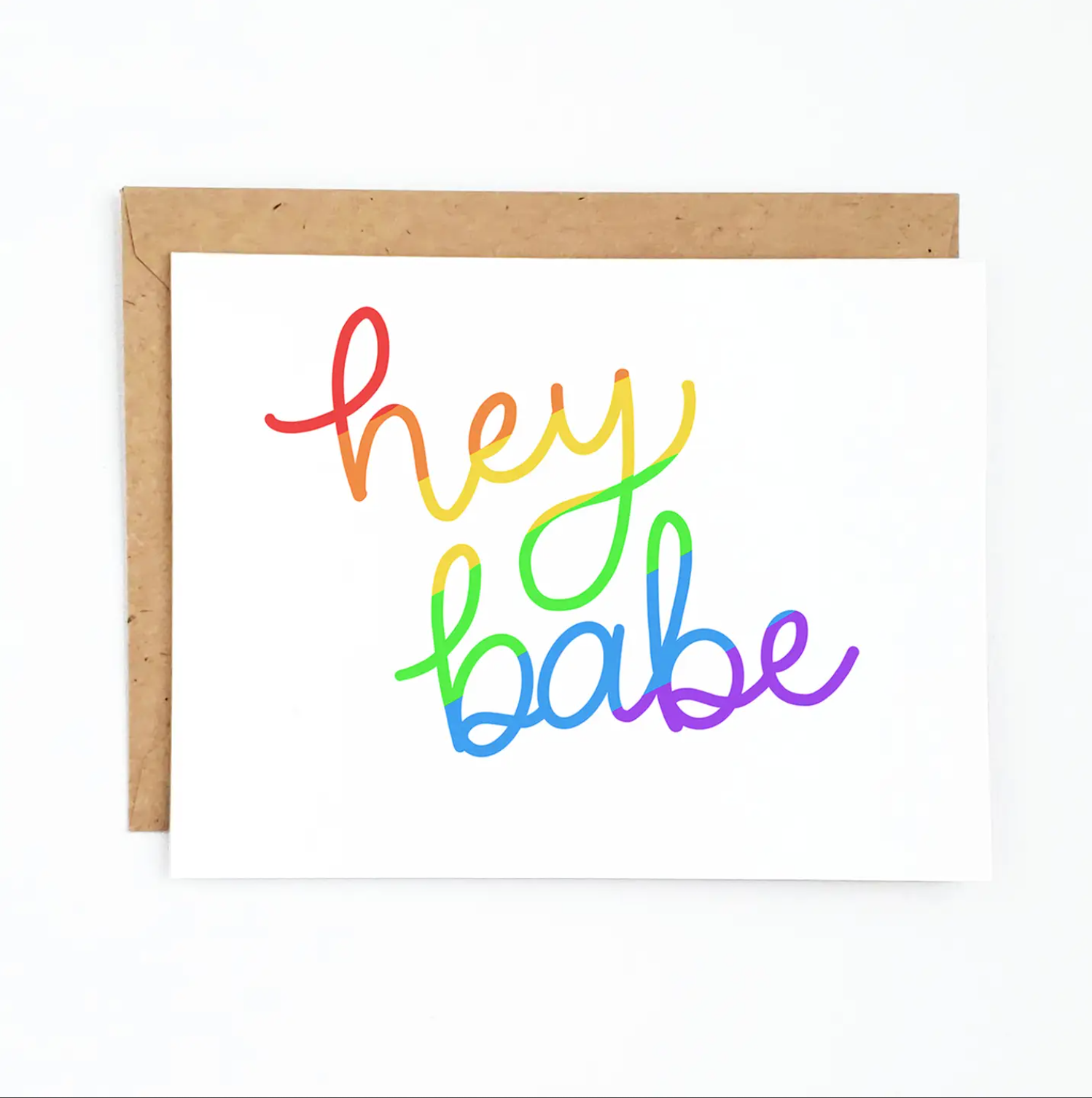 hey babe pride card