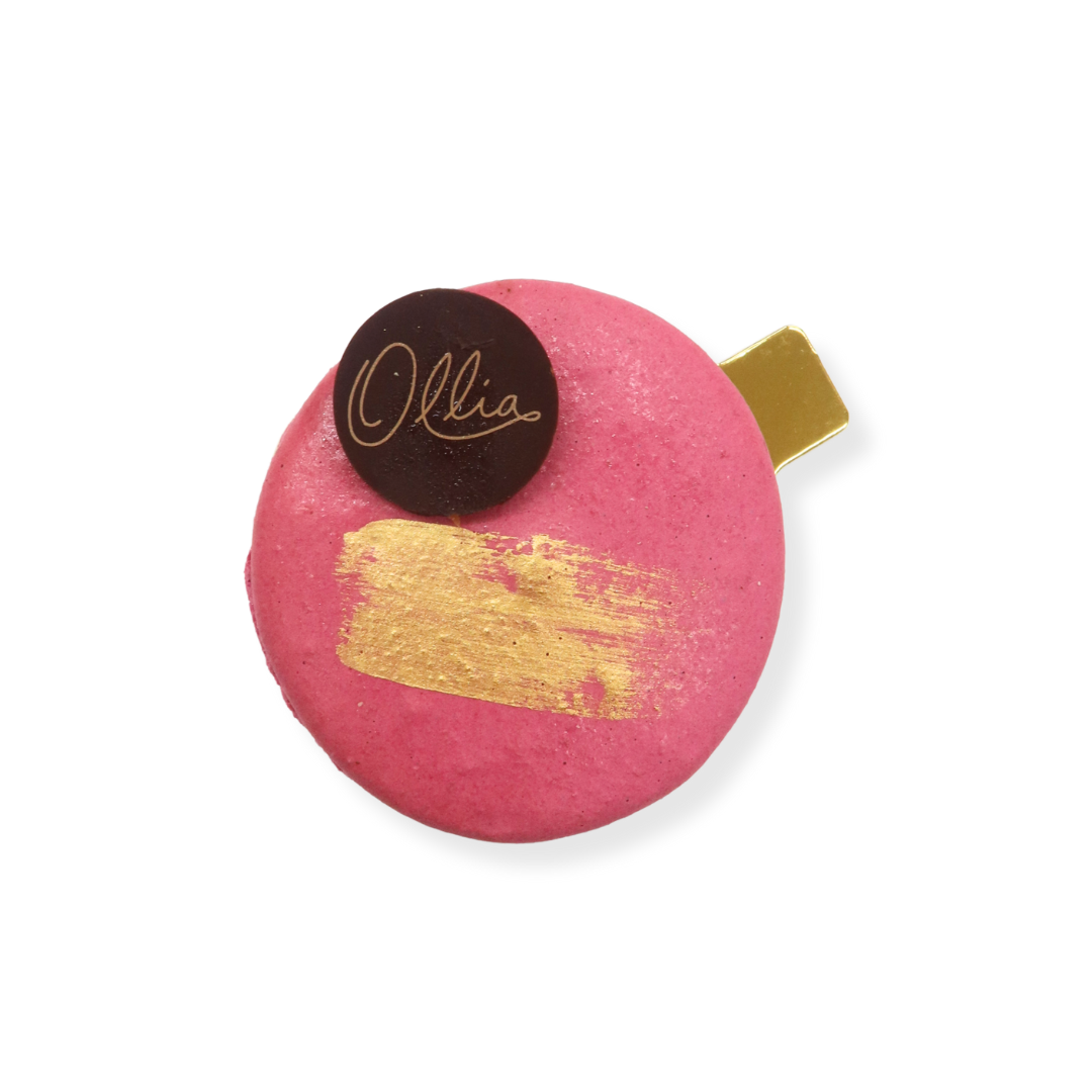 Dark Chocolate Praline Macaron Mini Cake