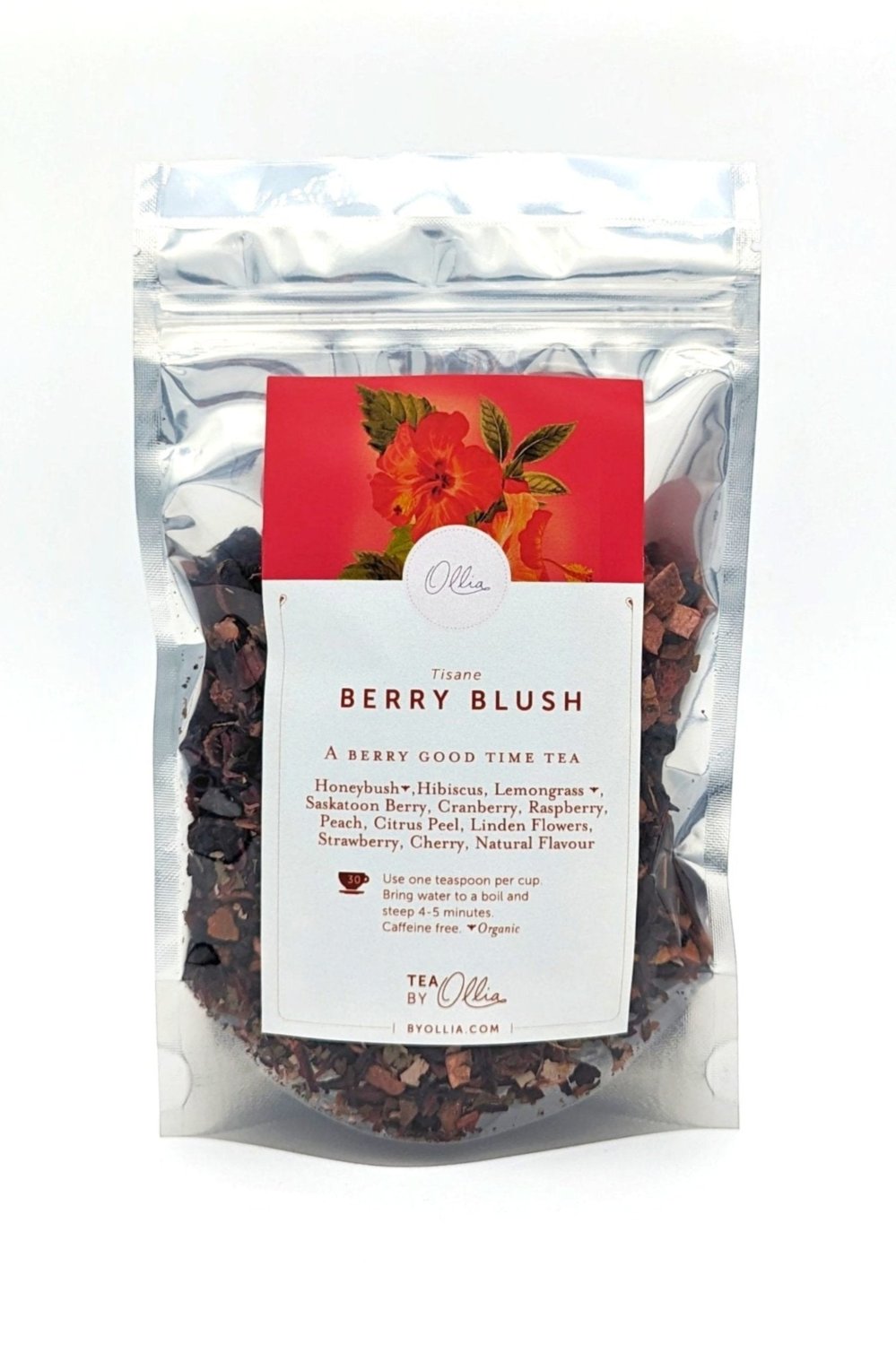 Berry blush tea pouch