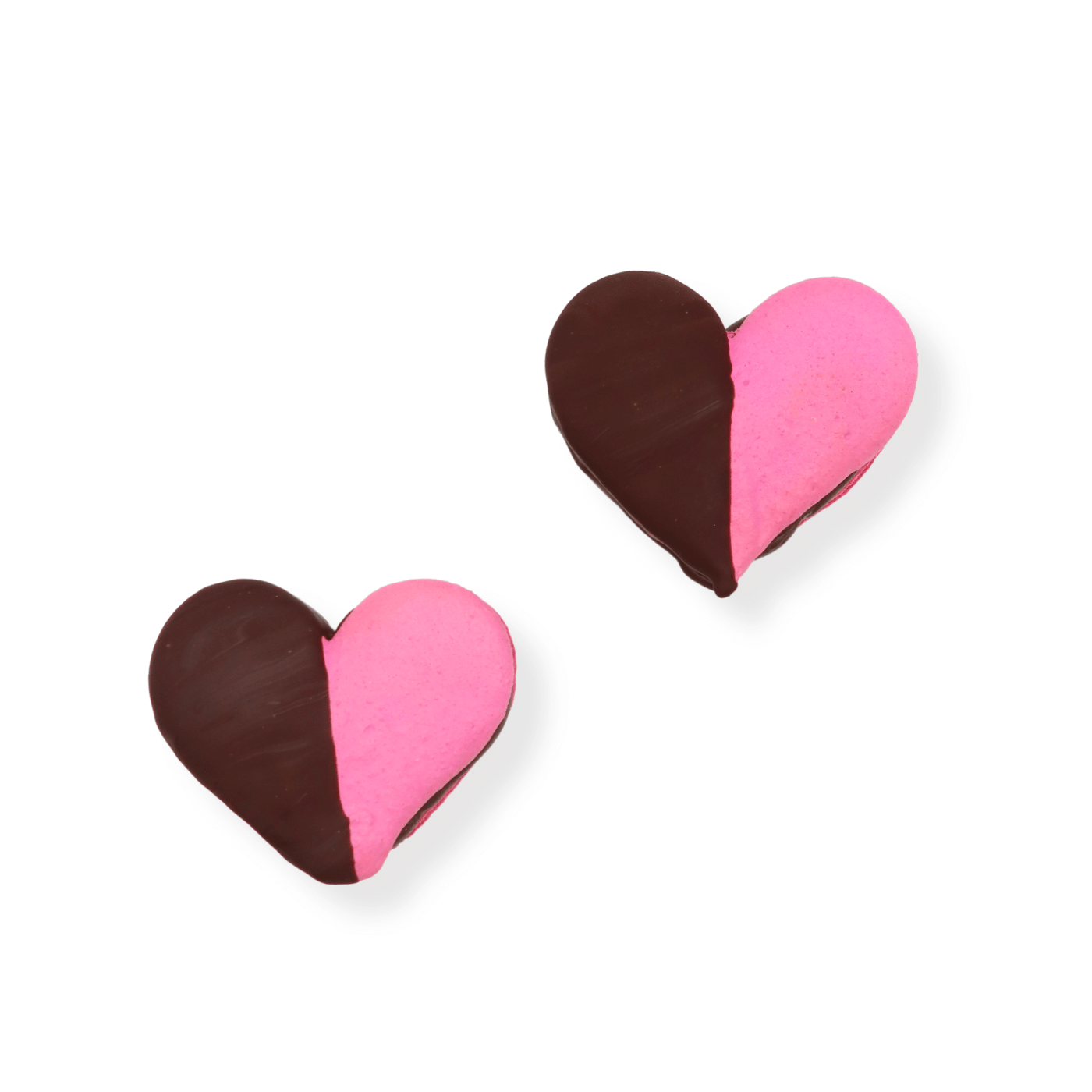 PRE-ORDER: Cherry Chocolate Dipped Heart Macarons