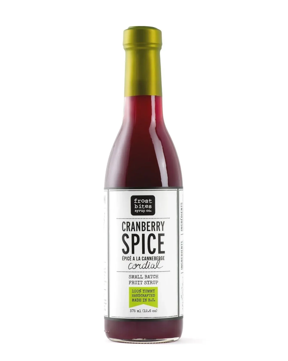 Cranberry Sprice Frostbites syrups