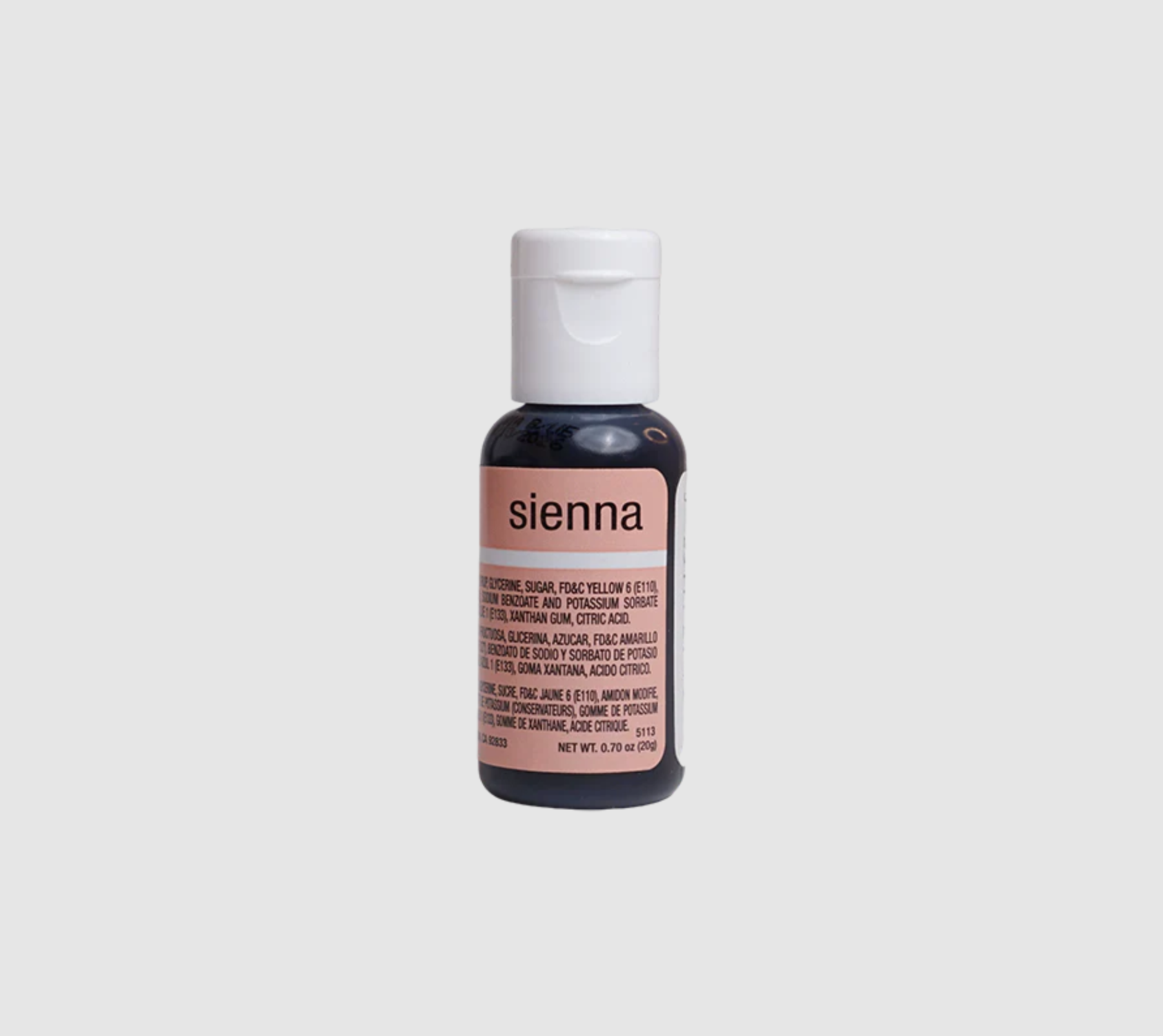 Gel food colouring Sienna