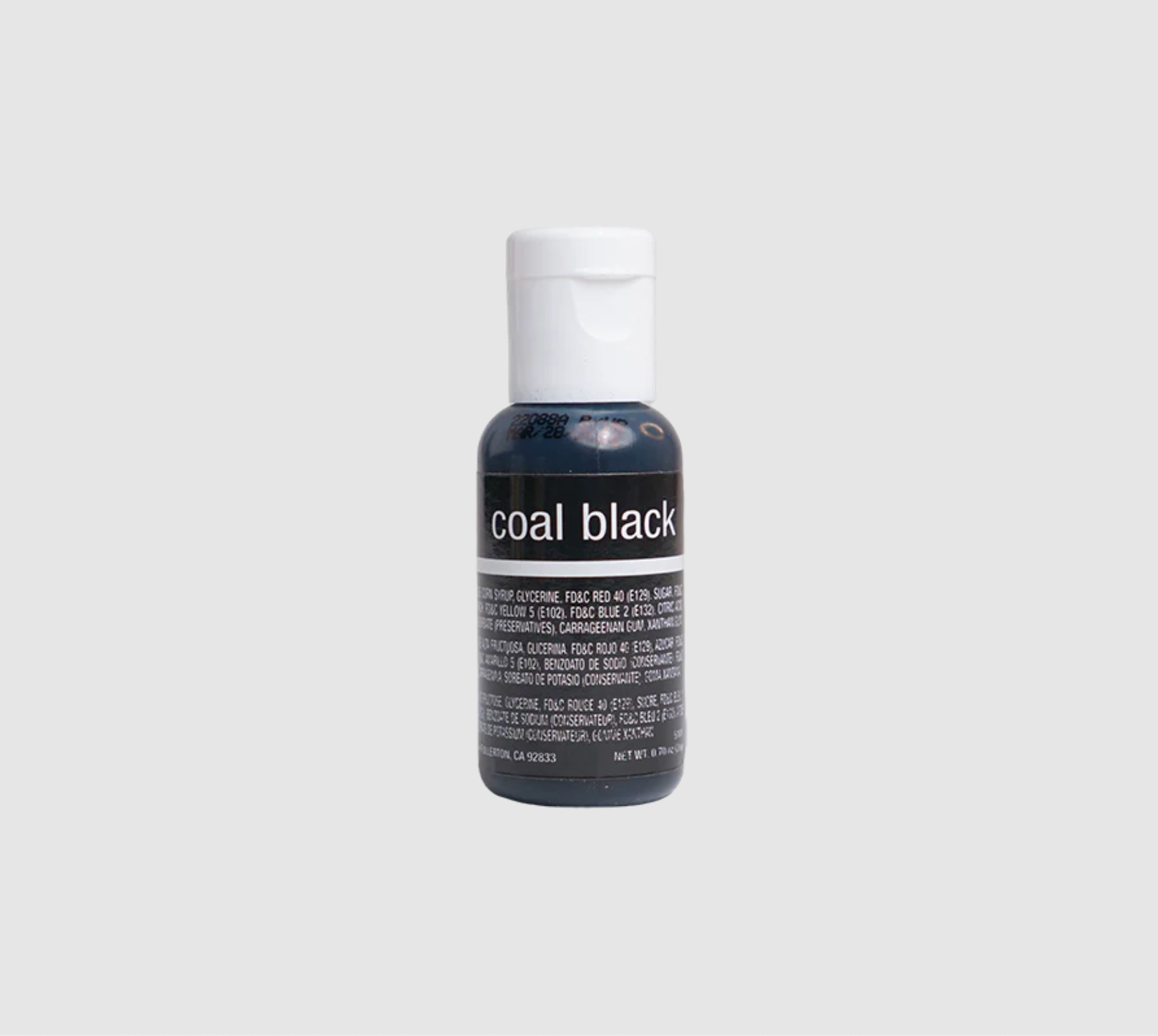 Gel food colouring coal black