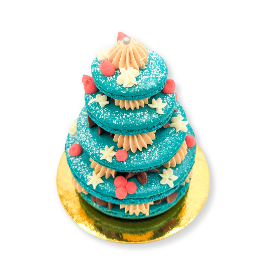 PRE-ORDER - Holiday Tree Macaron Cake