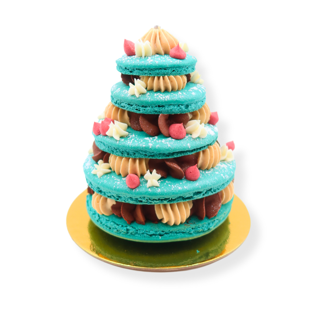 PRE-ORDER - Holiday Tree Macaron Cake