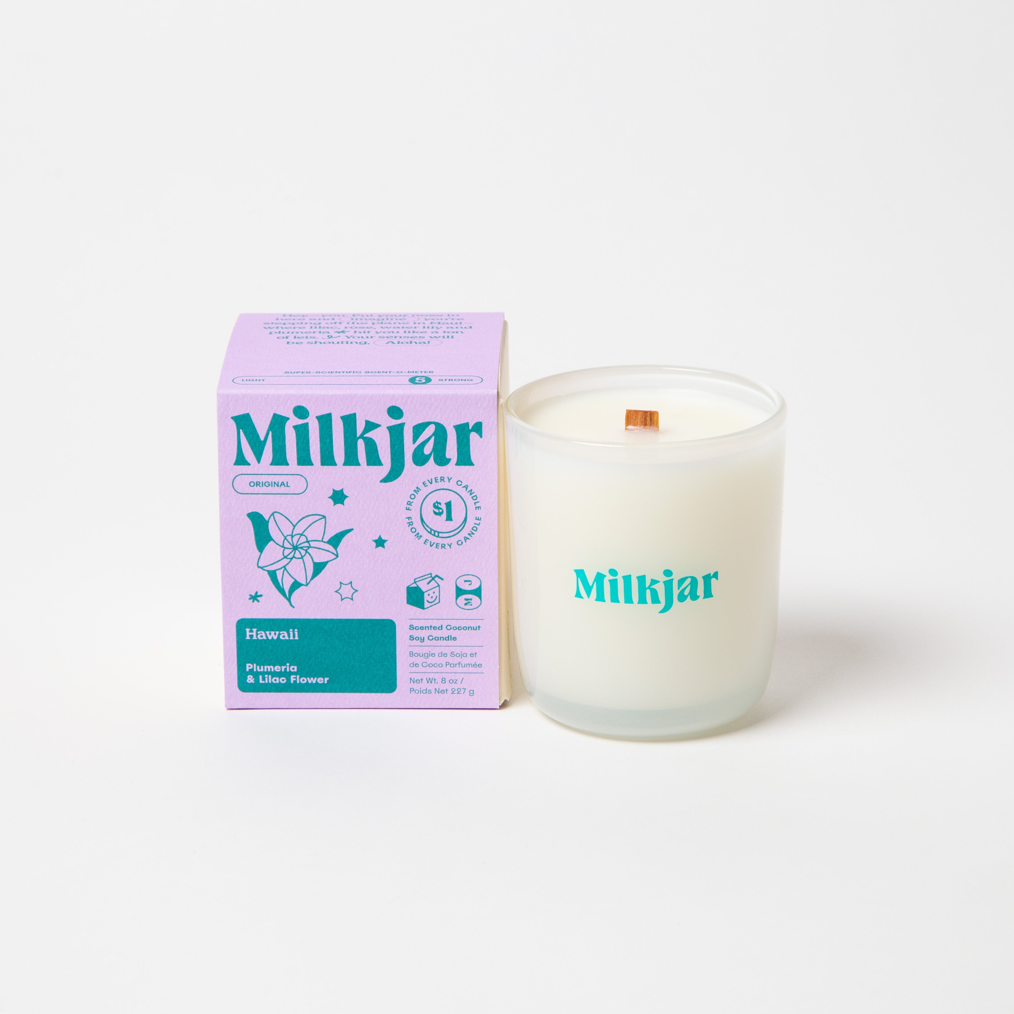Milk Jar - 8oz Original Candles