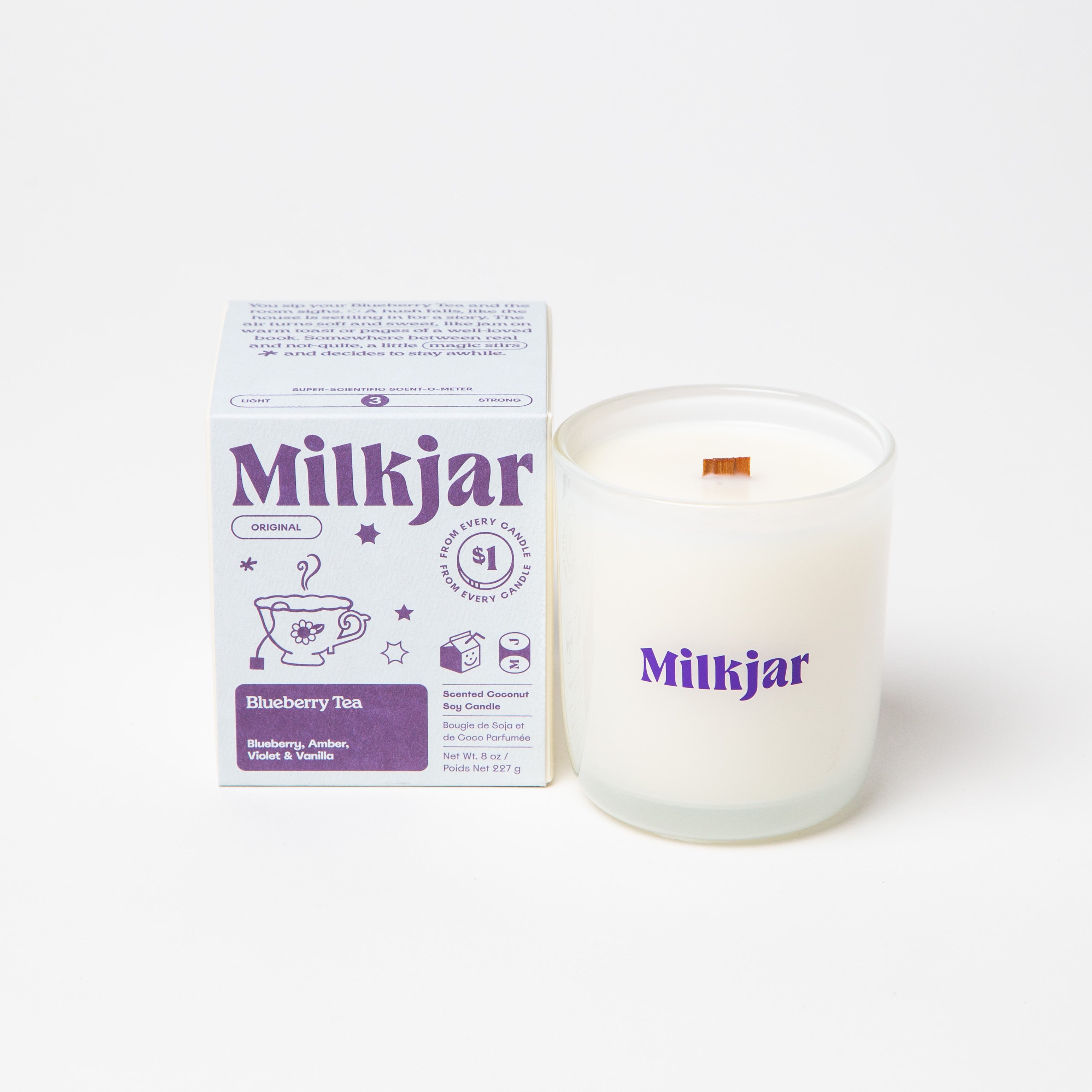 Milk Jar - 8oz Original Candles