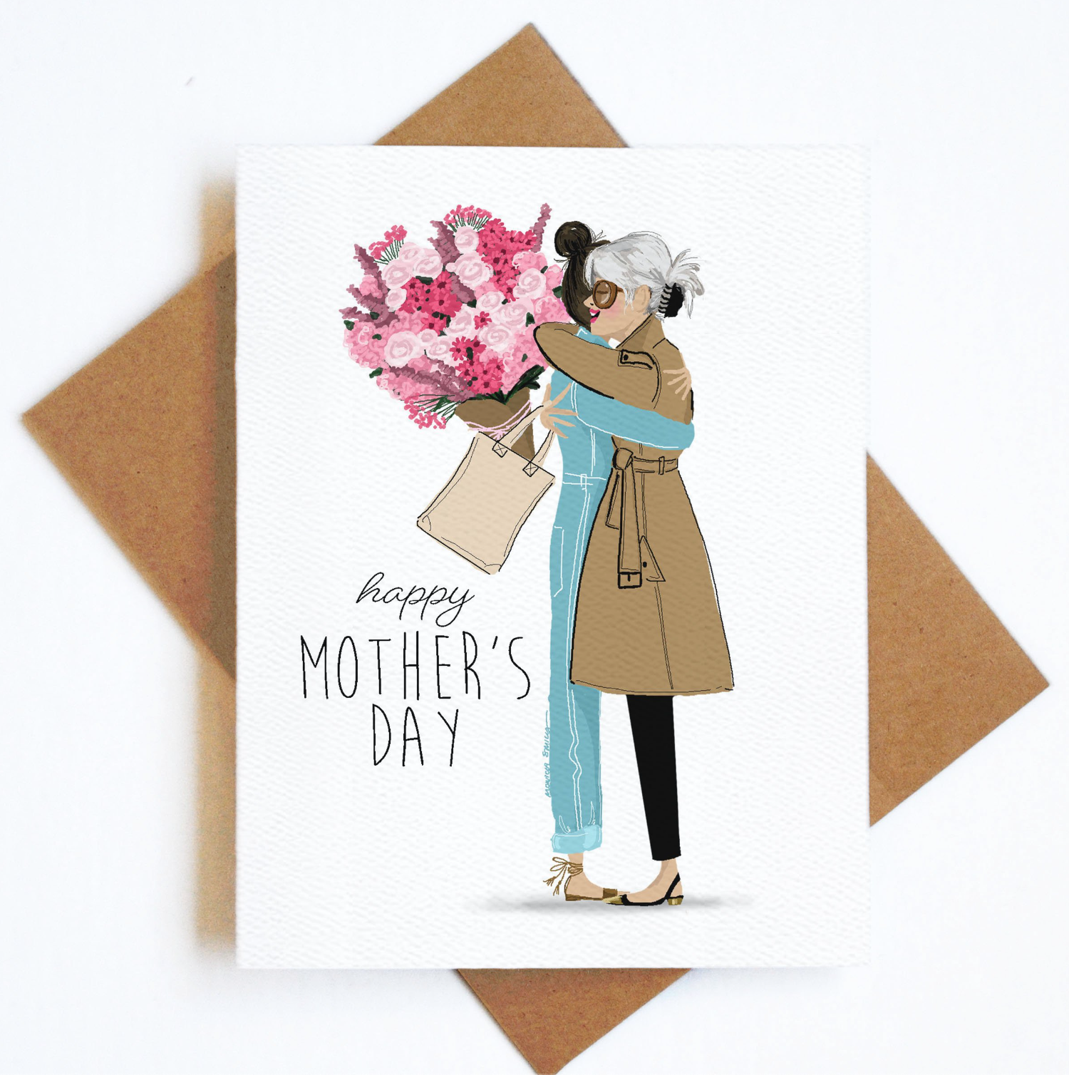 mom embrace card