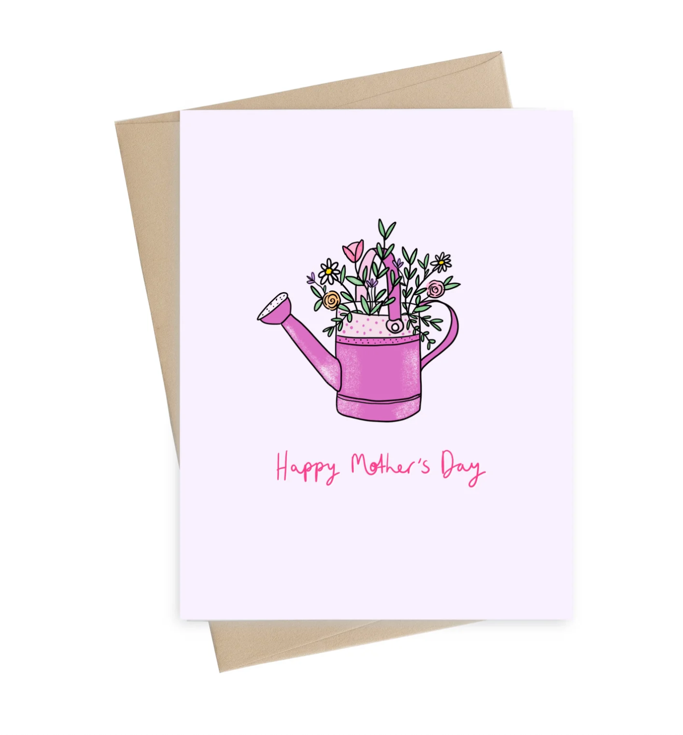 Mother's day card - watering can