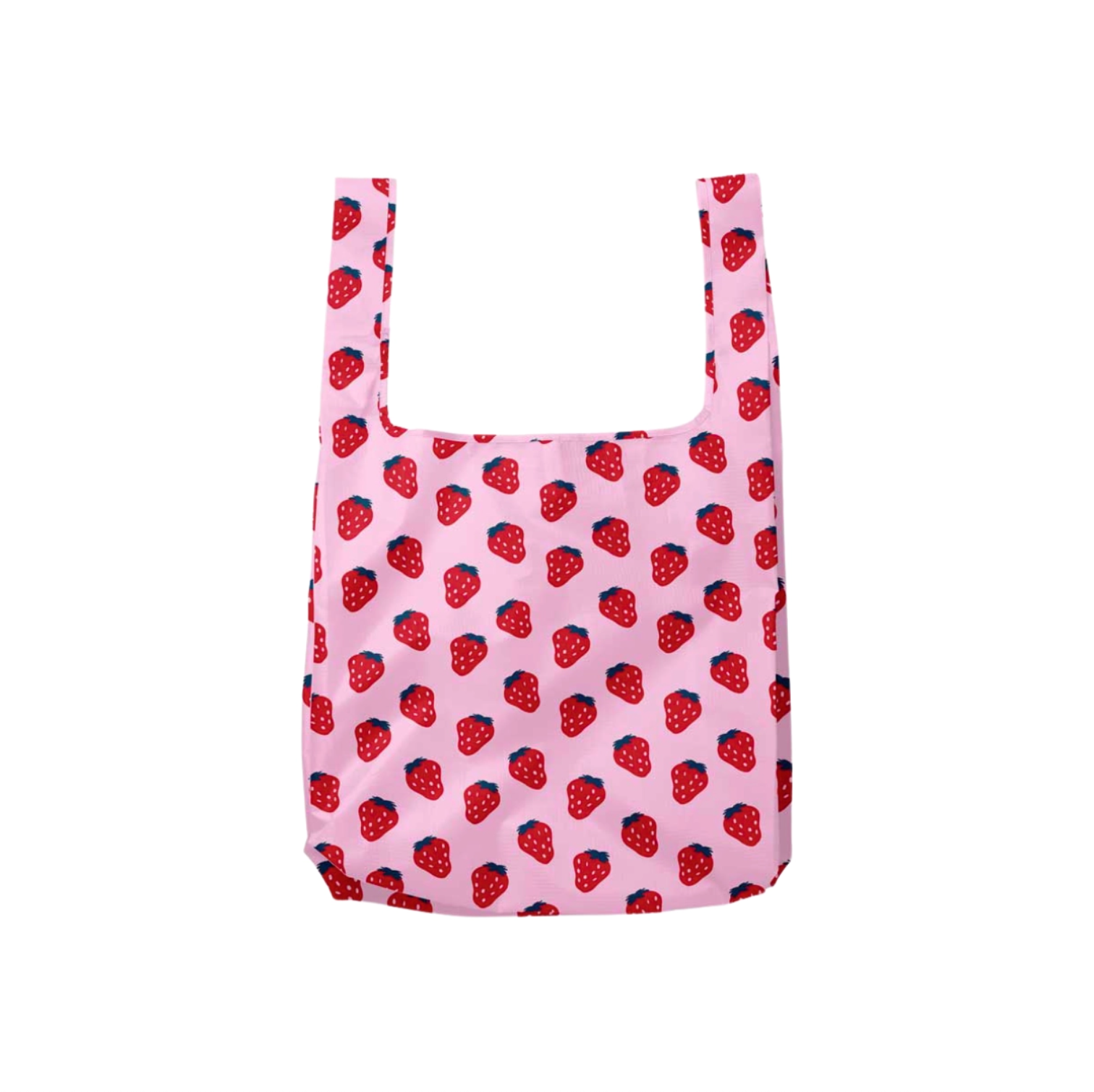 Nylon Tote Bag-Strawberry