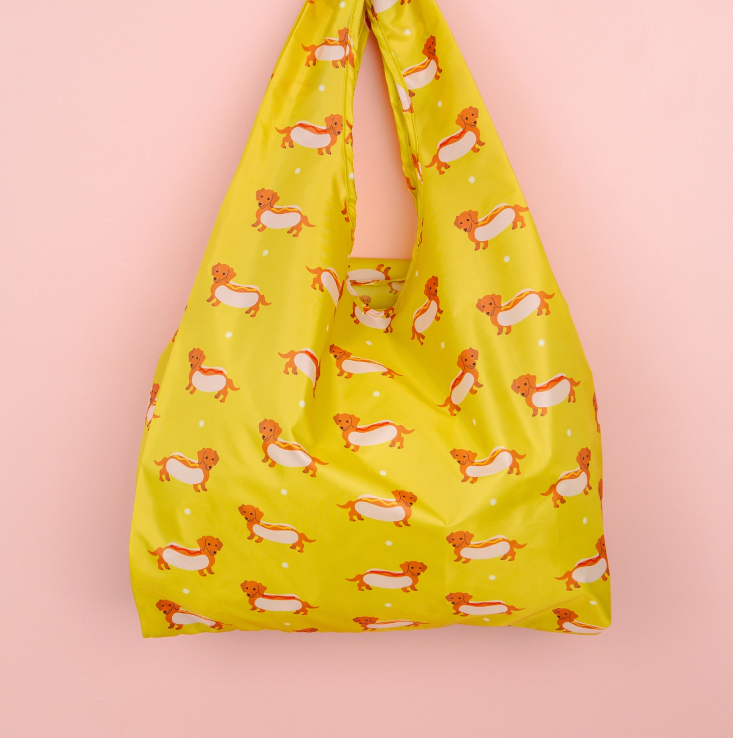 Nylon Tote Bag-WeinerDog3