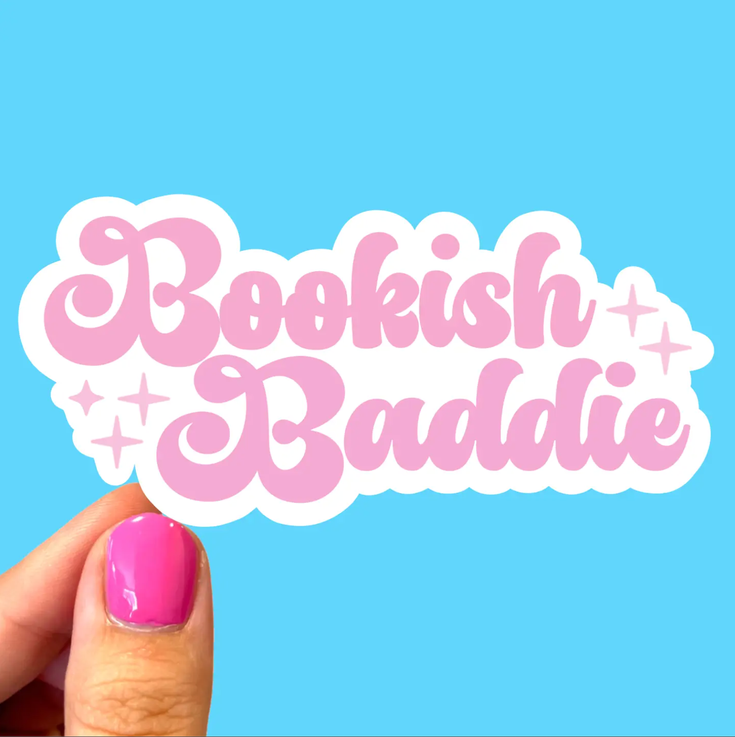 "Bookish Baddie" - Sticker