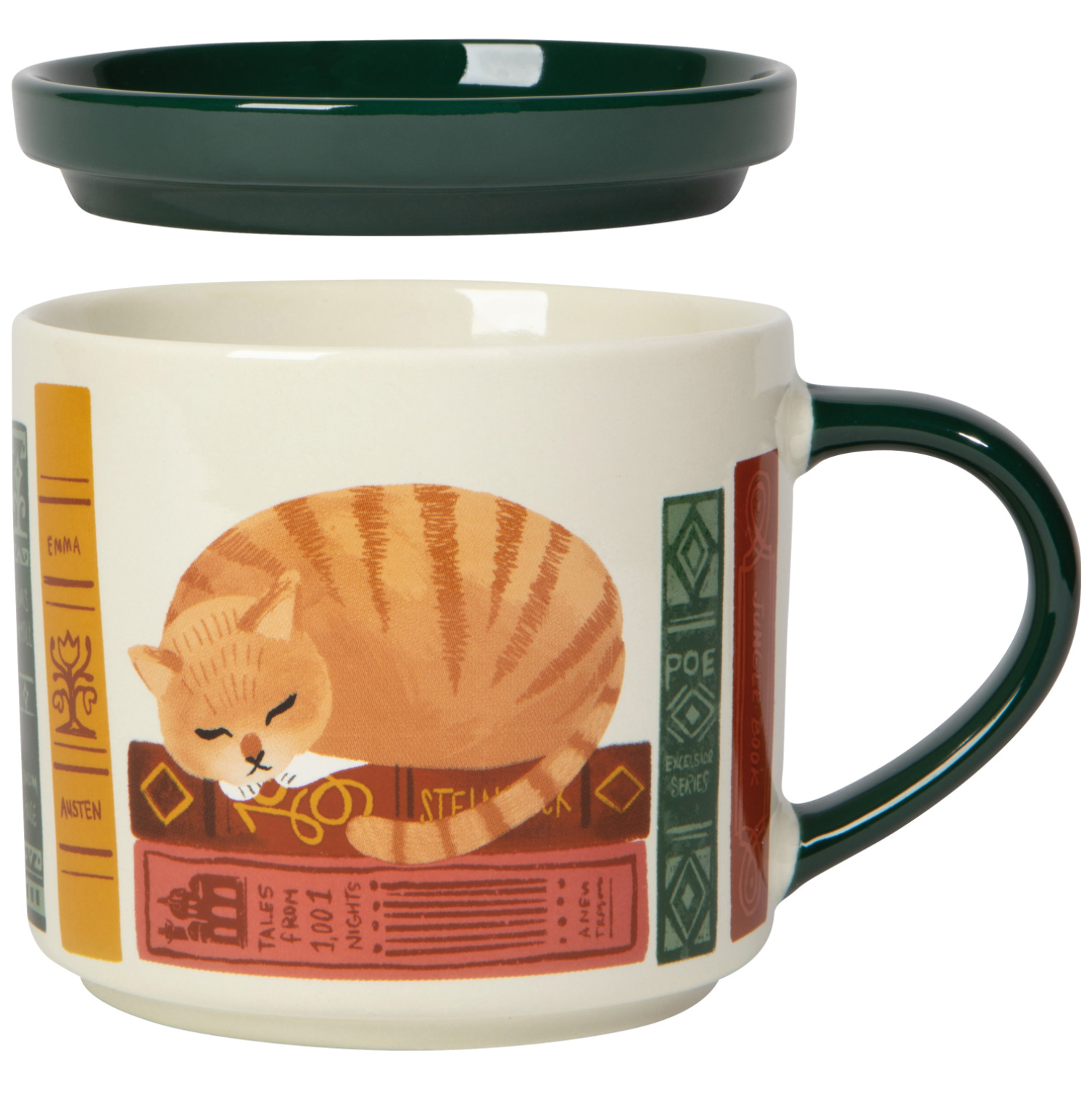 Book Club Mug with Lid 14oz