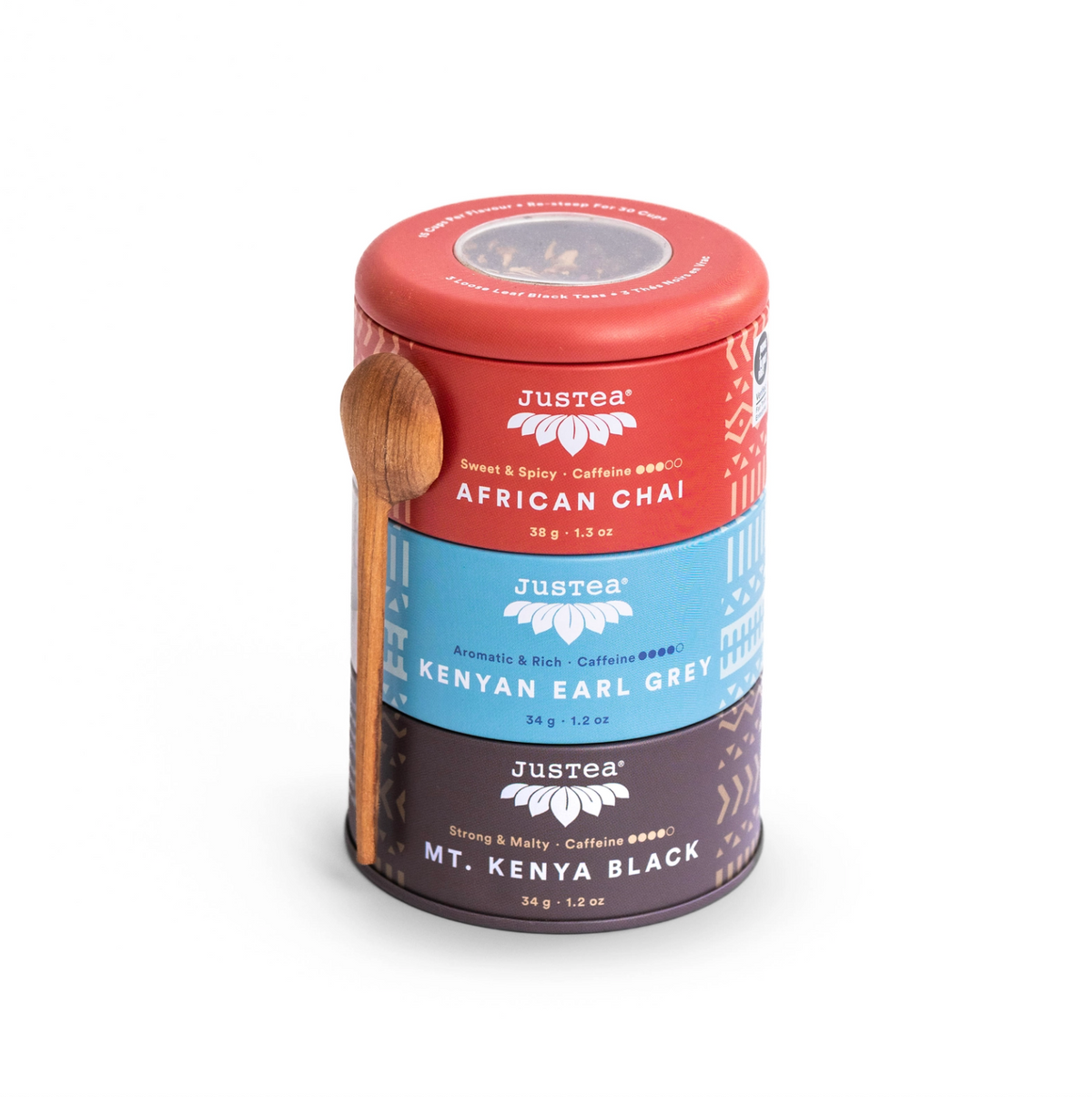 Black Tea Trio Tin & Spoon - JusTea