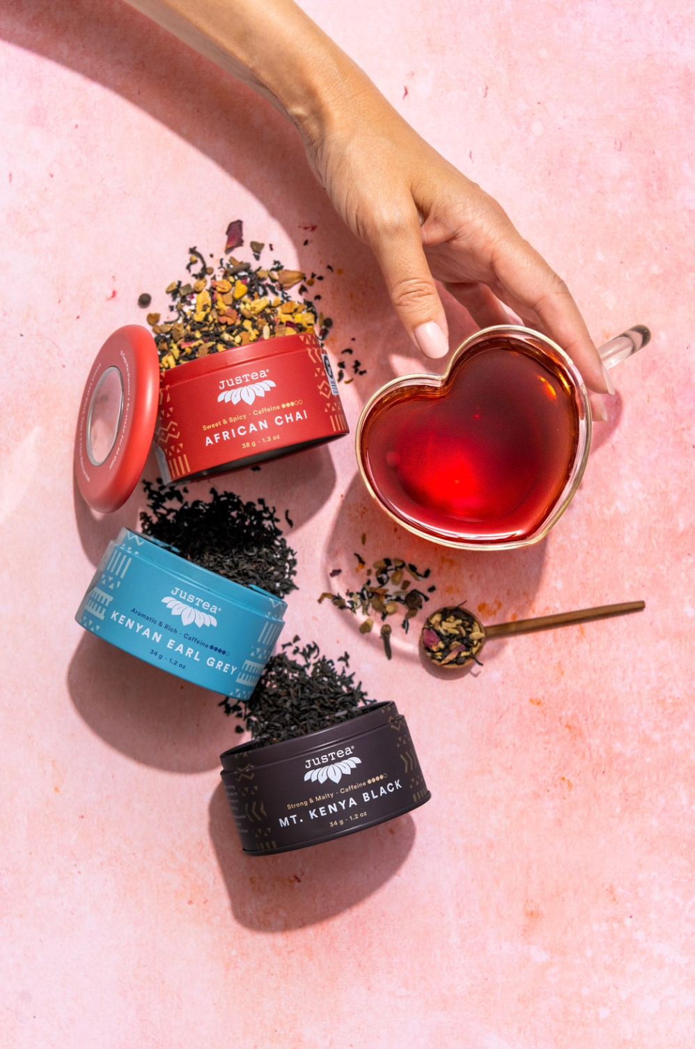 Black Tea Trio Tin & Spoon - JusTea