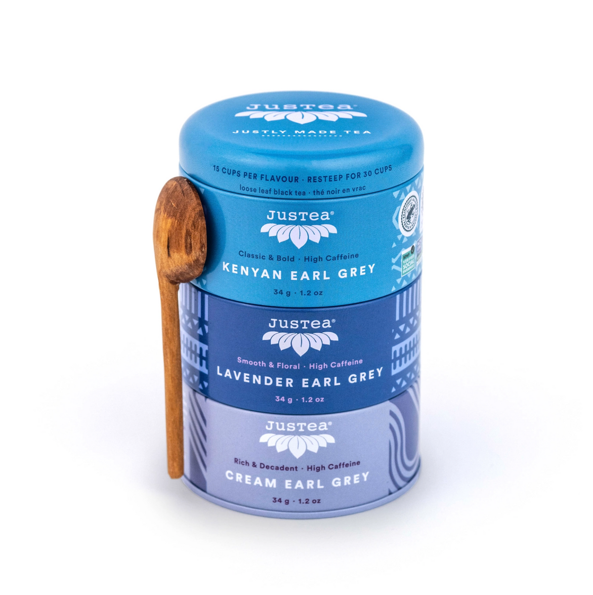 Earl Grey Tea Trio Tin & Spoon - JusTea