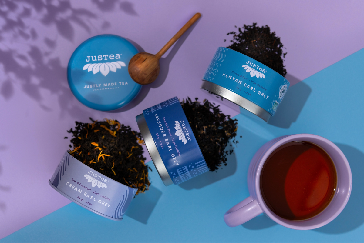 Earl Grey Tea Trio Tin & Spoon - JusTea