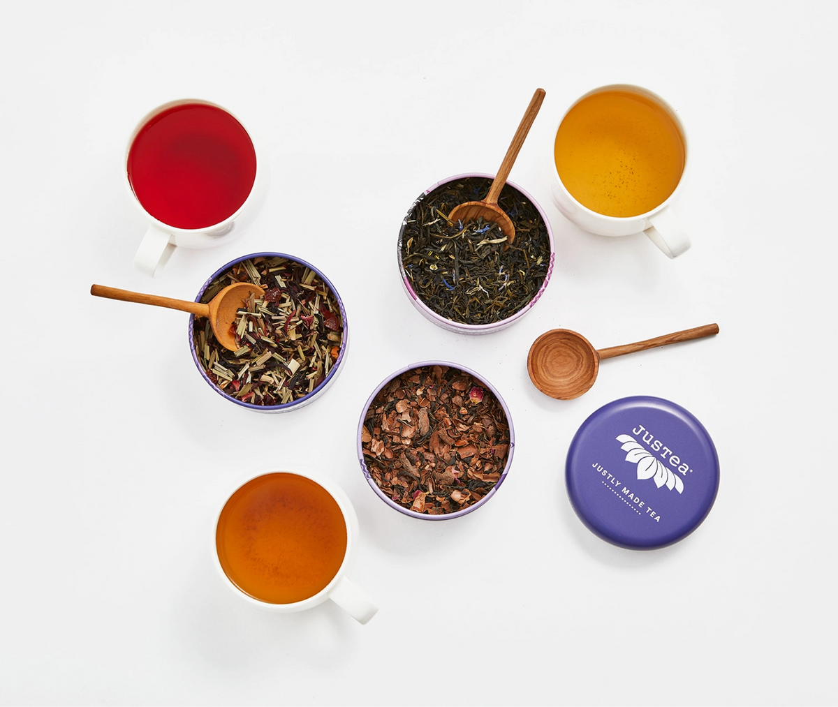 Purple Tea Trio Tin & Spoon - JusTea