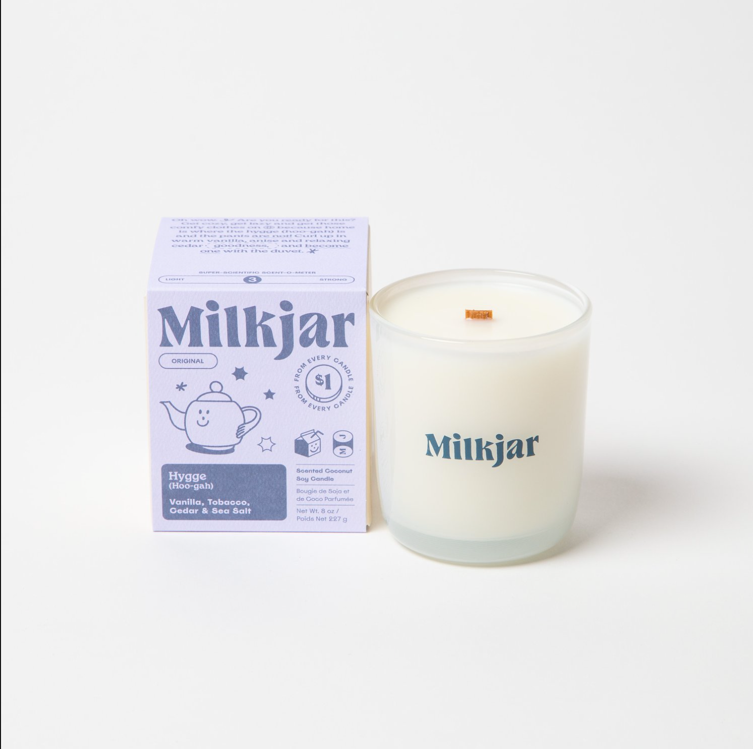 Milk Jar - 8oz Original Candles