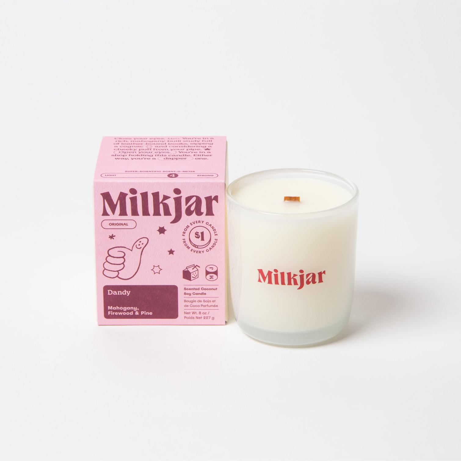 Milk Jar - 8oz Original Candles