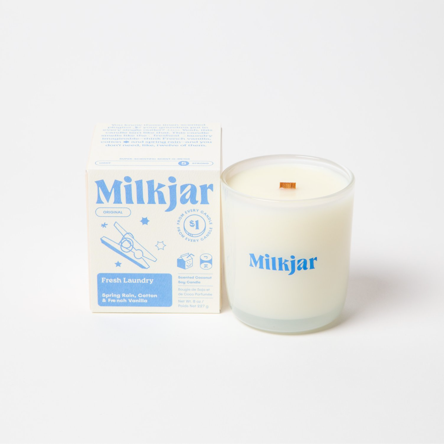 Milk Jar - 8oz Original Candles