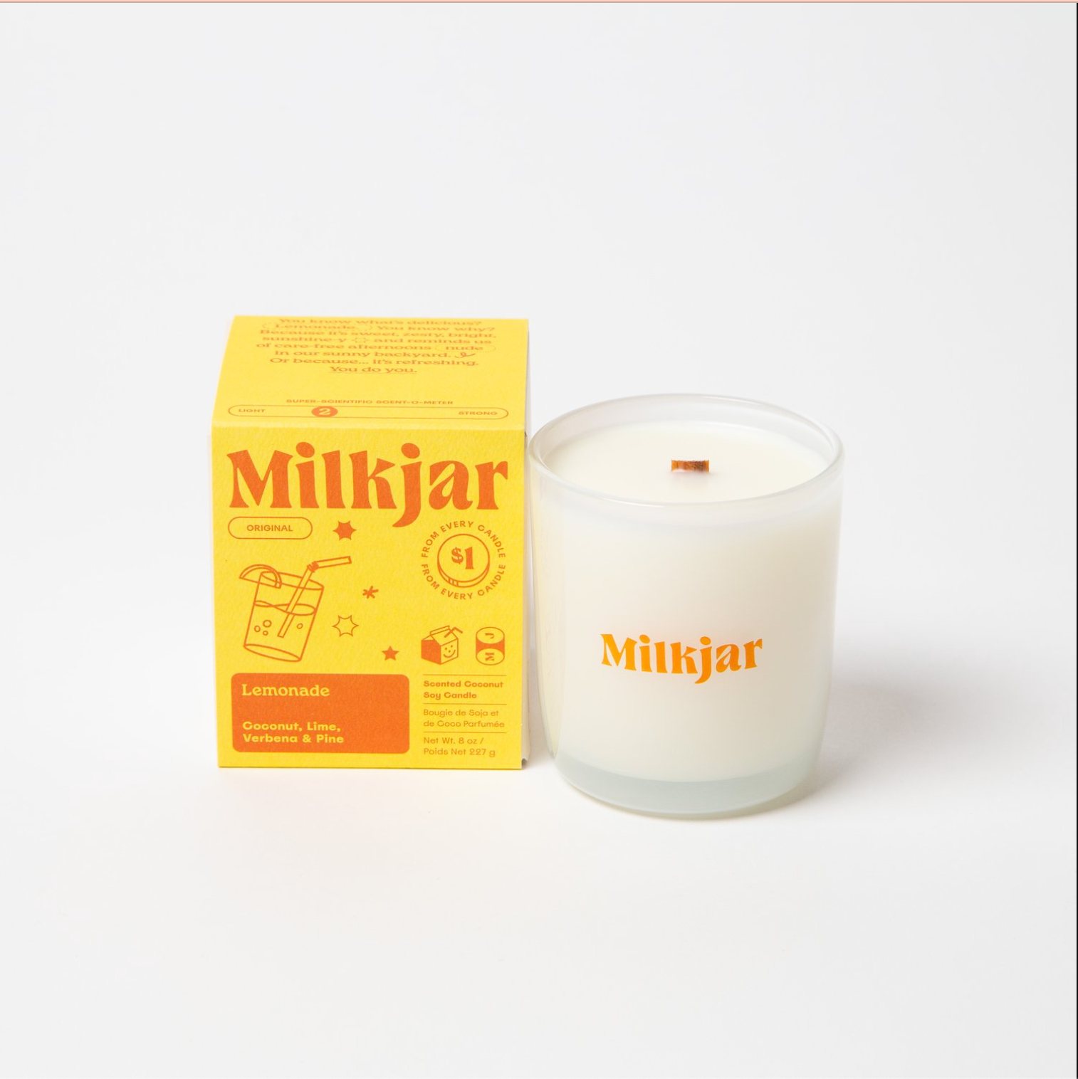 Milk Jar - 8oz Original Candles