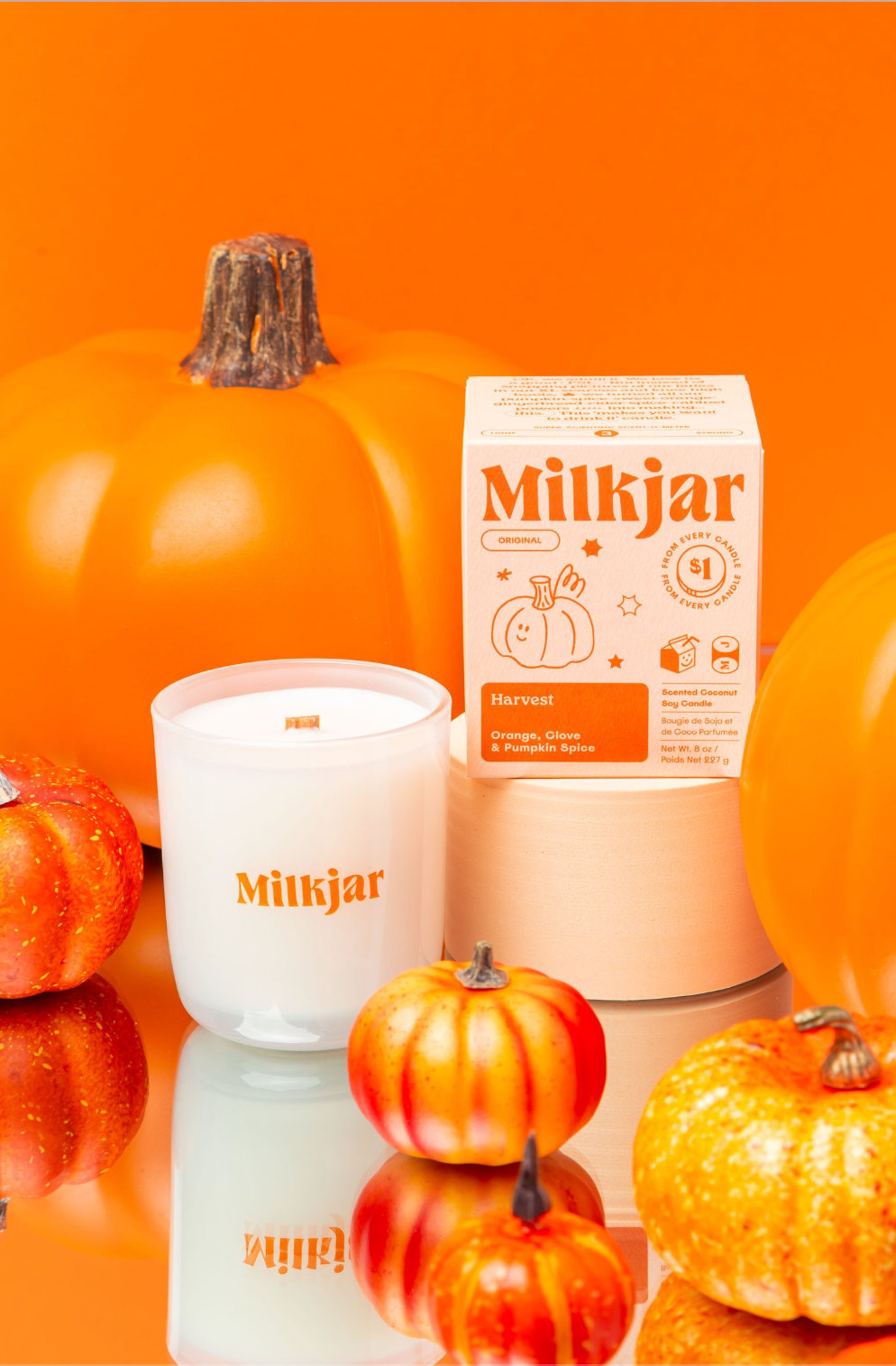 Milk Jar - 8oz Seasonal Candles