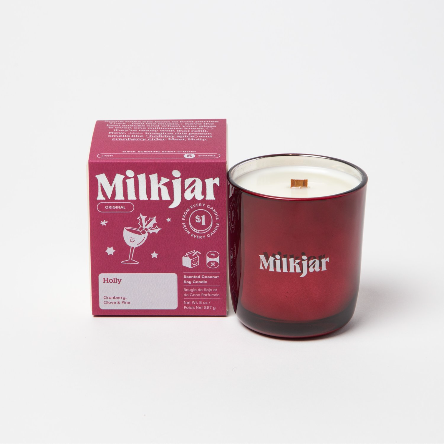 Milk Jar - 8oz Seasonal Candles