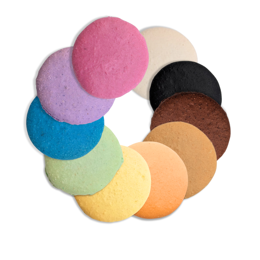 Coloured Macaron Shells