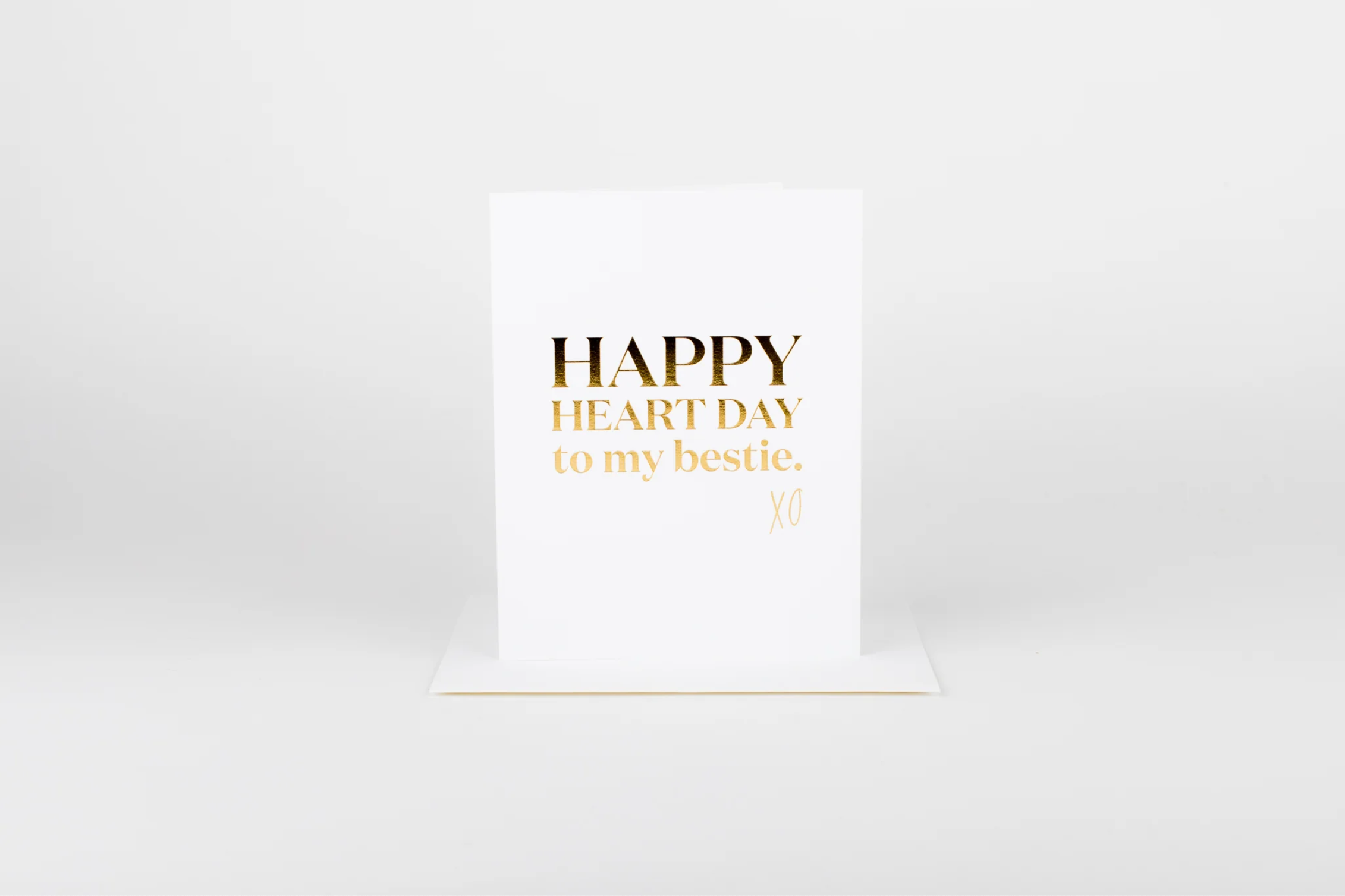 happy heart day to my bestie card