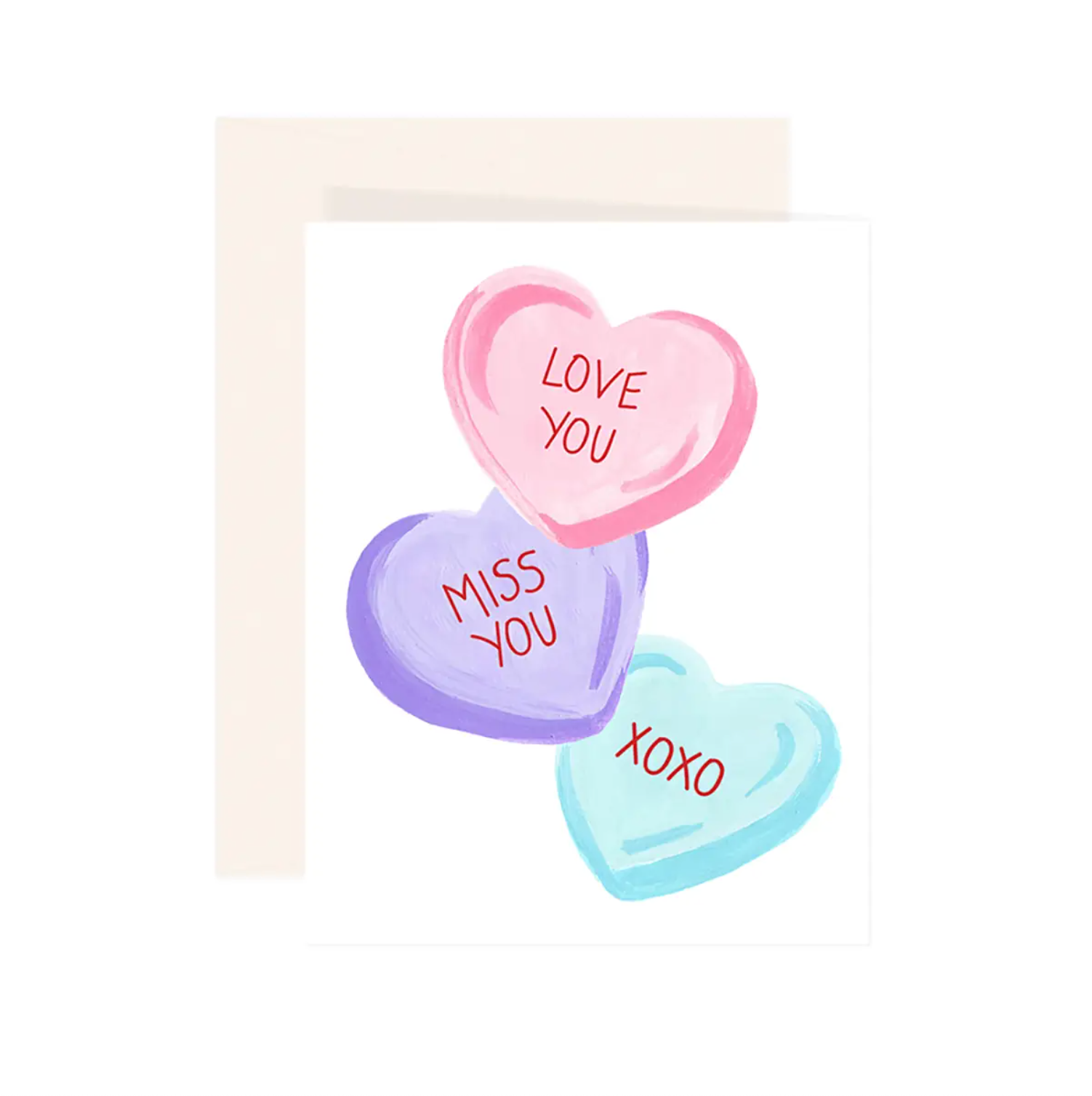 sugar hearts card